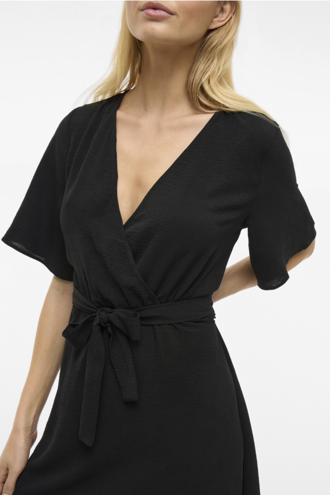 VIJOSA 2/4 WRAP DRESS 14101657 Black Beauty